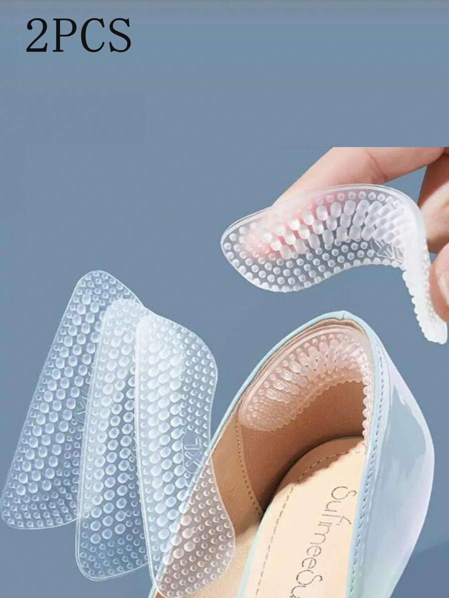 2pcs Silicone Heel Stickers Heels Grips, For Women Men Anti Slip Heel