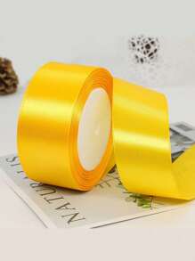 1 Rollo de cinta de raso de colores de 25 yardas para hacer lazos con rosas y moños, cinta para la decoración de pasteles de Navidad y vacaciones de 4cm de ancho - Multicolor - Ver 11
