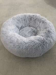 1 chiếc giường thú cưng bằng vải nhung cho chó con, giường cho mèo, dễ vệ sinh - Màu Xám nhạt - Xem 3