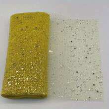 10Yards 6inch Glitter Tulle Roll Soft Tulle Ribbon For Party Decoration DIY Crafts Tutu Skirt Accessories Wedding Backdrop Stage Decoration Sewing Mesh