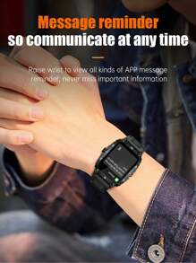 Reloj inteligente KT71 Resistente al agua 3m Deportes al aire libre Reloj de llamadas en tres tiempo al agua - Negro - Ver 8