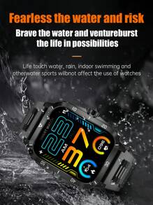 Reloj inteligente KT71 Resistente al agua 3m Deportes al aire libre Reloj de llamadas en tres tiempo al agua - Negro - Ver 10