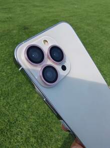 6入組防墜防爆CD紋晶鷹眼鏡片保護膜，適用於銀色和粉色蘋果iPhone - 彩色 - 查看 2