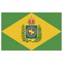 Bandeira Do Brasil Império Grande 1,50 X 0,90 M - Brasil Império - Visão 2