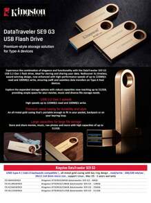 KINGSTON 金士頓64gb/128gb/256gb Usb3.2 Gen 1 U盤dtse9g3大容量金屬u盤讀取速度高達220mb/s - 香檳色 - 查看 3