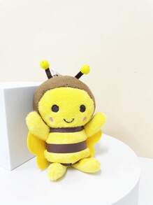 1 件蜜蜂设计宠物毛绒玩具可爱动物互动宠物狗牙齿清洁咀嚼玩具狗和猫玩具，互动宠物咀嚼玩具，女婴玩具，蜜蜂宝宝，青蛙泰迪熊 - 彩色 - 查看 5