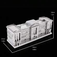 Quebra-cabeça Metálico 3D, Modelo de Montagem DIY, Quebra-cabeça de Fivela de Aço Inoxidável, Modelo de Arquitetura, Sem Necessidade de Cola, Presente de Aniversário, Decoração, Marco