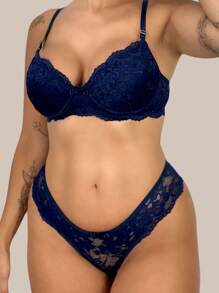 Women Sexy Lingerie Sets - 藏蓝色 - 查看 3