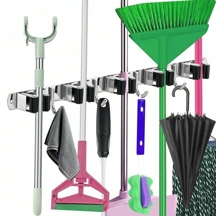 Herramientas de limpieza, Bolsa, Organizador, Almacenamiento, Cocina - Plateado - Ver 1