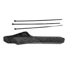 1pc Mini Ultra-Light Bicycle Chainstay Protector For Mountain Bikes (Comes With Three Ties) - Black - View 4