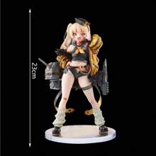 1pc Action Figure Of A Beautiful Girl With Interchangeable Faces - Multicolor - View 3