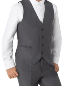 Men's Slim Social Vest With Regulator - Màu xám đen - Xem 2