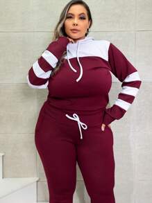 Plus Size Co-Ords - Plus Size Wine - View 2