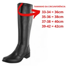 Women Knee-High Boots - màu đen - Xem 2