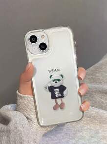 Vỏ bọc không gian gấu xác ướp trong suốt Vỏ điện thoại chống rơi được sơn hoạt hình Vỏ điện thoại chống rơi được sơn tương thích với iPhone Samsung Redmi Series - Nhiều màu - Xem 5