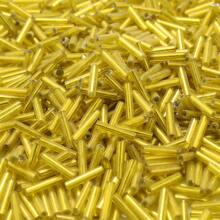 300 颗 2x6 毫米多色混合长管种子珠闪亮玻璃珠适用于制作手链首饰 DIY 针线活手工配件 - 彩色 - 查看 27