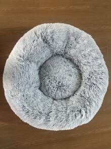 1 chiếc giường thú cưng bằng vải nhung cho chó con, giường cho mèo, dễ vệ sinh - Màu Xám nhạt - Xem 7