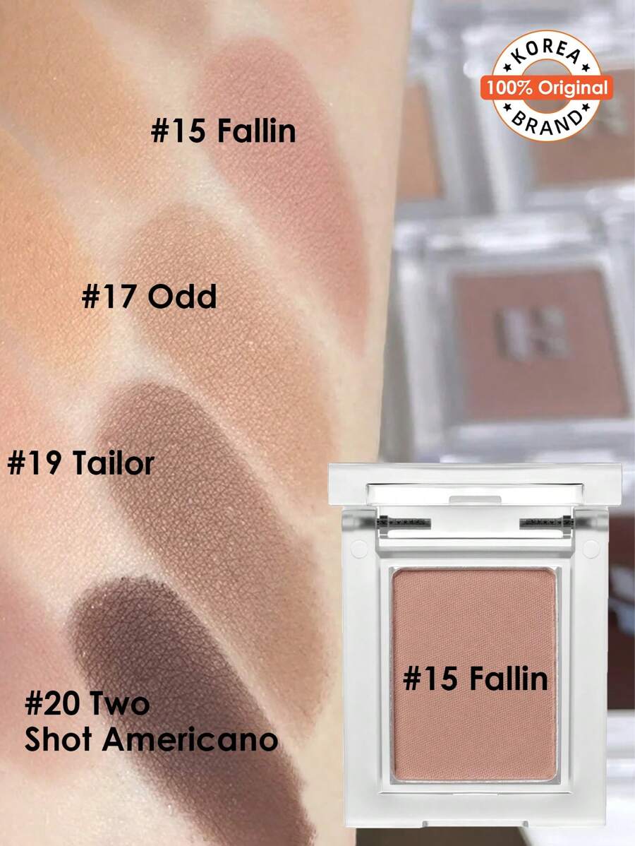 HOLIKA HOLIKA My Favorite Piece Shadow 15 Fallin，哑光自然眼影盘，显色度高，易于晕染，持久显色，色彩鲜艳，24小时持妆，韩国彩妆，Eyeglitz，K-Beauty，0.06盎司（1.8克）礼盒装 - 15 Fallin - 查看 1