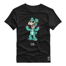 Men T-Shirts - 黑色 - 查看 1