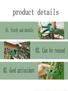 Gardening Phalaenopsis And Garden Tool Set, Including Tomato Plant Clips, Plastic Clips, Used To Fix Plants And Promote Better Growth - Multicolor - View 4