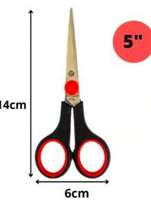 Kit 3 Tesouras Em Aço Inox Corte Costura Artesanato Domestico e profissional 5" 7" 7,5" - Damasco - Visão 6