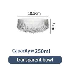 Glass Dessert Bowl Set With Crystal Bird's Nest And Plate. Perfect For Breakfast And Salad. - Multicolor - View 3