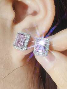 MOONSO Pendientes elegantes y lujosos de moda, con un atractivo altamente, ideales para regalos en festivales y aniversarios, decoraciones de fiesta y vestirse, con un brillo y brillo extremos, aretes y accesorios para los oídos