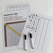 Dry Erase Multiplication Table Chart For Kids Toddelrs Oral Multiplication Division Formula Arithmetic Math Learning Posters Educational Toys Math Manipulatives Chart For Kids Students Classroom And Home Learning Teaching Aid - Multicolor - View 10