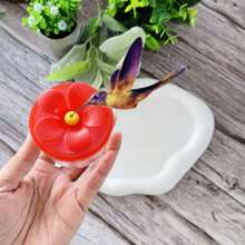 1入手持式蜂鳥餵食器,戶外掛式鳥餵食器,美麗創意透明馬森罐蜂鳥餵食器 - 彩色 - 查看 7