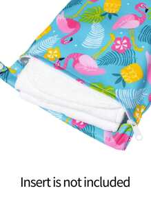 2个卡通印花单拉链和双拉链尿布湿袋 - 彩色 - 查看 5