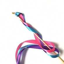 50/20pcs Colorful Stain Ribbon Wedding Stick Mixed Color Wedding Wands With Gold Bells For Wedding Decoration,Christmas