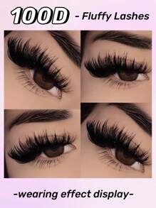 160 chiếc 100D Clusters Lash dày mịn Clusters Lông mi C Curl cá nhân DIY tại nhà Lông mi nối mềm mại và tự nhiên Mi chùm, Cụm lông mi, Lông mi riêng lẻ, Lông mi, Lông mi giả - C - Xem 2