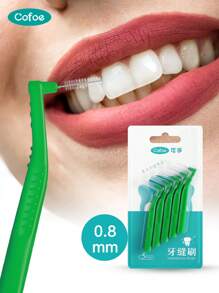 5pcs Interdental Brush, Orthodontic Floss Picks, Soft Bristle Toothbrush, Teeth Cleaning Tools, For Cavities And Gum Disease - Multicolor - View 13