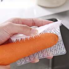 1入組多功能水果和蔬菜清洗刷 - 黃瓜專用彎刷，廚房手指刷 - 廚房工具及配件