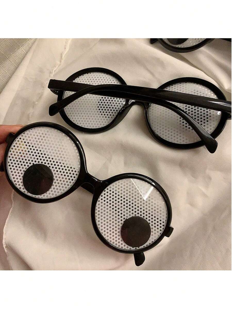 1pc Creative Funny Glasses For Birthday Party And Entertainment - Black - View 1