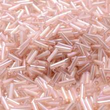 300 颗 2x6 毫米多色混合长管种子珠闪亮玻璃珠适用于制作手链首饰 DIY 针线活手工配件 - 彩色 - 查看 21