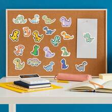 100 Piezas Lindos Adhesivos De Dinosaurios De Animales En Vinilo A Prueba De Agua, Para Álbumes De Recortes, Diarios, Computadoras Portátiles, Parachoques, Patinetas, Botellas De Agua, Computadoras, Teléfonos, Dibujos Animados, Cascos Duros, Adhesivos Y Calcomanías Para Autos
