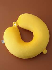 Hình chữ-U Gối cổ Với Khóa Đối với Cái cổ Sự bảo vệ Du lịch , Chuyến bay , Ô tô/xe hơi Hoặc Ngủ trưa - Màu vàng - Xem 1