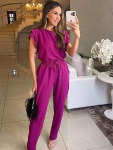 Women Dresses - 玫瑰紅 - 查看 2