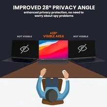 [1Pack] Laptop Privacy Screen Filters 13.3 Inch 16:9 Aspect Privacy Filter For 13.3 Inch Widescreen Laptop Anti-Scratch Protector Film For Data Confidentiality Anti-Glare Laptop Screen Protector - Black - View 4