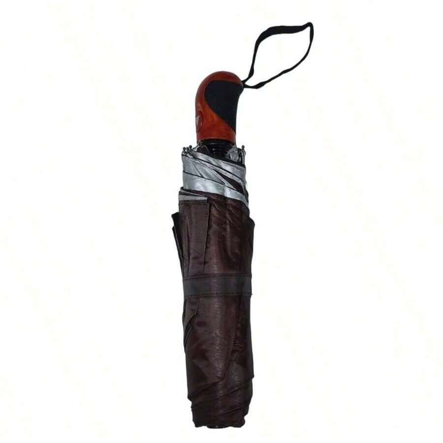 Paraguas,Sombrillas Para Lluvia Automático,Encendido Automático,Paraguas Con 8 Varillas,Sombrilla Para Protección Uv,Paraguas Para Lluvia Anti-Viento,Paraguas De Bolsillo - Café integral - Ver 1
