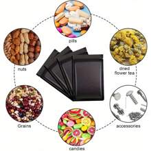 8 Pieces Smell Proof  Pouch With Combination Lock Aluminum Stash Jar Rolling Tray Travel Kit