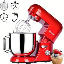 CHEFTRONIC 7-Quart Tilt-Head Stand Mixer - 650W 6-Speed, Multifunctional Kitchen Stand Mixer With Dough Hook, Whisk, Food Mixing Paddle And Butter Paddle - US A Type Plug(110-127V) - View 7