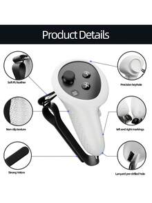 Silicone Protective Cover For Meta Quest 3 Controller, Gaming Accessory Anti-Drop Quest 3 Protection Case - Transparent - View 3