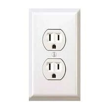 5pcs Fake Socket Sticker Prank - Airport Wall Socket - 1 Pack - Funny Power Plug Plate Cover Decal - White - View 1