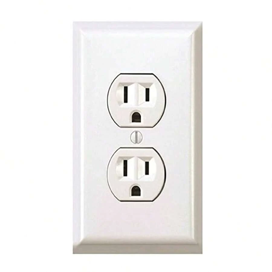 5pcs Fake Socket Sticker Prank - Airport Wall Socket - 1 Pack - Funny Power Plug Plate Cover Decal - White - View 1