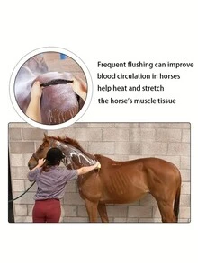 1 Miếng 6 trong 1 Ngựa Dụng cụ chải chuốt  Chải Sang trọng Đồ Chải lông Thú cưng Công cụ , Đa chức năng Ngựa Làm sạch & Dụng cụ xoa bóp - Màu xanh lam - Xem 4