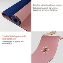 3 Unids/set Estera De Yoga De Tpe Engrosada Y Ensanchada, Estera De Fitness Antideslizante Y Con Reducción De Ruido Y Estera De Cuerda Para Saltar