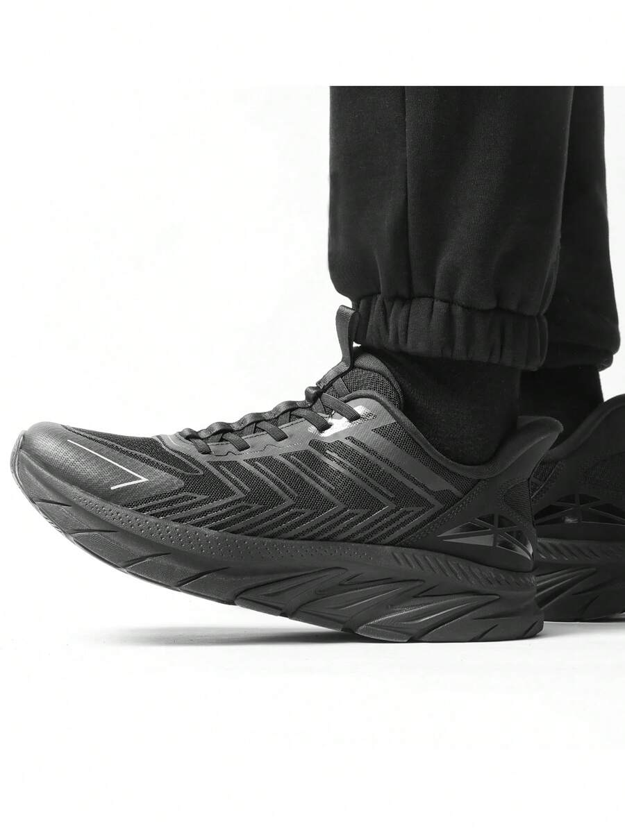 Men's Slip On Comfortable Walking Shoes Running Tennis Athletic Gym Workout Cross Training Sneakers - 黑色 - 查看 1