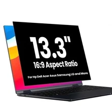 [1Pack] Laptop Privacy Screen Filters 13.3 Inch 16:9 Aspect Privacy Filter For 13.3 Inch Widescreen Laptop Anti-Scratch Protector Film For Data Confidentiality Anti-Glare Laptop Screen Protector - Black - View 2